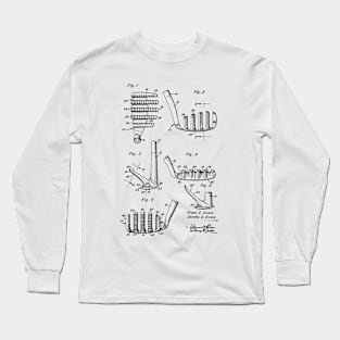 Golf Sand Wedge Vintage Patent Hand Drawing Long Sleeve T-Shirt